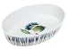 Pillivuyt Garrigue Deep Oval Baker, White/Lavender with Olive foliage