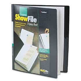 Cardinal(R) Custom Showfile™ Display Book, 12 Pockets, Black by Cardinal