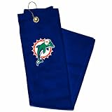 Miami Dolphins Embroidered Tri-Fold Golf Towel