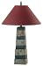 Kenroy Home Obelisk Slate Table Lamp