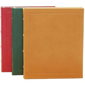 11 Inch Extra Large Hardcover Writing Journal, Genuine Calfskin Leather, Lined Pages, 8-3/4" x 10-3/4"