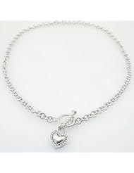 Ladies 10K solid gold necklace pendant cross charm fancy jewelry fashion yolo heart rolo link necklace Length - 18 inches Width - 5.5mm