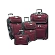 Traveler’s Choice Amsterdam 3 Piece Upright with Tote - Red