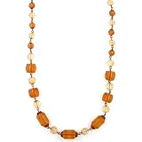 Funky Chunky Orange Hues Bead Necklace