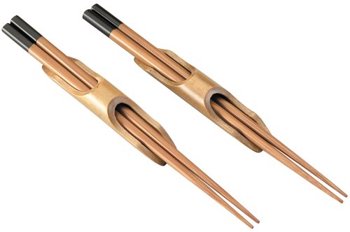 Joyce Chen Burnished Bamboo Chopstick Set with Holders