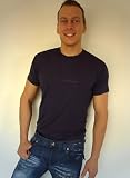 Original Lycra Glanz Shirt für Herren Run Race blue