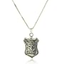 Sterling Silver Police Department Badge Charm Pendant