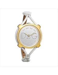D&G Dolce & Gabbana Womens DW0842 Lisbon Gold Case Silver Dial Spaghetti Strap Watch