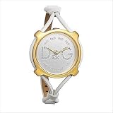 D&G Dolce & Gabbana Women's DW0842 Lisbon Gold Case Silver Dial Spaghetti Strap Watch
