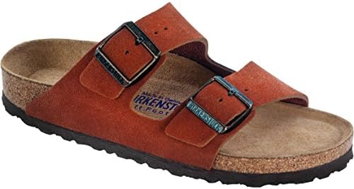 Birkenstock Women's Arizona Soft Footbed Sandal Rooibos Tea Suede Size 42 M EU