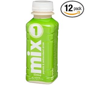 mix 1 Protein & Antioxidant Drink, Lime, 11-Ounce Bottles (Pack of 12)