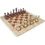 12" Fossil Marble & Red Onyx Chess Set Staunton Free Gift Box - Check "Product Features" for PRE- Christmas Delivery Options for your State