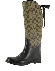 Coach Tristee A7429 Womens Rain Riding Boots Signature Size 7