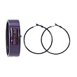 New Women's Purple Alloy Metal Bangle Watch with Matching Purple Earrings Gift Set