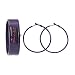 New Women's Purple Alloy Metal Bangle Watch with Matching Purple Earrings Gift Set
