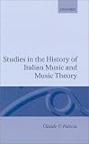 Studies in the History of Italian Music and Music Theory