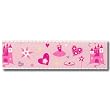 Princess Pink Castle Prepasted Wall Border