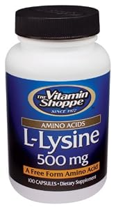 Vitamin Shoppe - L-Lysine, 500 mg, 100 capsules