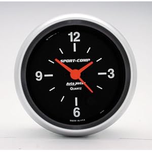 Auto Meter 3585 Sport-Compact Short Sweep Electrical Clock Gauge Auto Meter 3585 Sport-Compact Short Sweep Electrical Clock Gauge