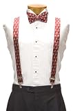 Alabama Suspenders - University of Alabama Crimson Suspenders with Script A Logo