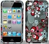 Flower Design Hard Snap On Case Cover Faceplate Protector for Apple iPod Touch 4 4th Generation + Free Texi Gift Box