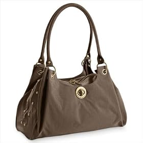 Buy Baggallini Valencia Gold Hardware Bag in Mushroom Caspian Blue VALG409MUCA by Baggallini