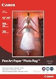 Canon Fine Art Paper Photo Rag, 13 x 19 Inches, 20 Sheets (0587B009)