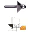 Milwaukee 1-1/2" x 2-3/16" x 1/4" Shank Chamfer Router Bit - 48-23-7200