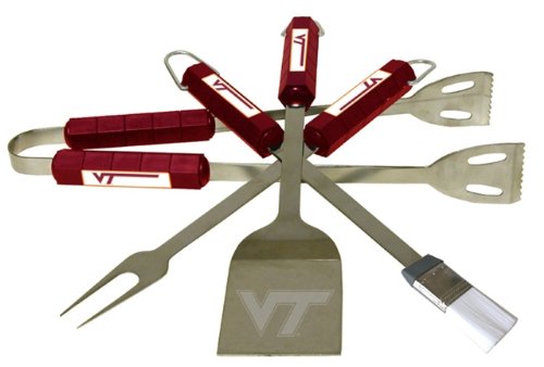 Virginia Tech University Hokies BBQ Grill Set a