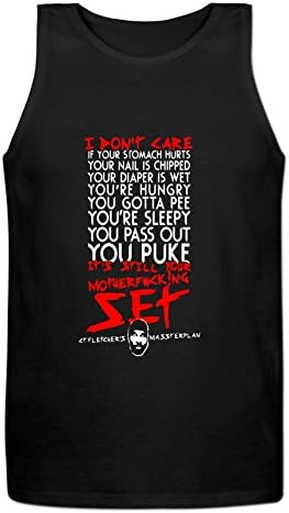 CT FLETCHER I Don't Care Men's O-Neck Tank By Dyzone XL Black