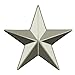 PinMart's Military 3D 5 Point Silver Star Lapel Pin