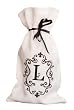Embroidered Monogram Wine Bag - L Embroidered Monogram Wine Bag - L