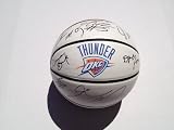 2012 OKLAHOMA CITY THUNDER Team Signed Autographed Logo Basketball COA