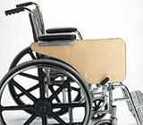 Wheelchair Tray Half-Lap Wood Flip-Away for Desk Arm