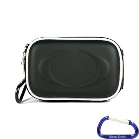 Gizmo Dorks Hard Shell Case Cover (Black) with Carabiner Key Chain for the Kodak Playfull Camera