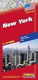 City map - New York - 1:17000: Manhatten - U-Bahn - Metro - Index - 