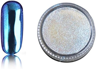 Fengshangmei 2g Chrome Pigment Metallic Effect DIY Mirror Powder Nails (Blue)