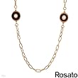 Rosato! Made in Italy Elegant Necklace Made of 9K/375% of Pure Gold.Total item weight 13.3 g