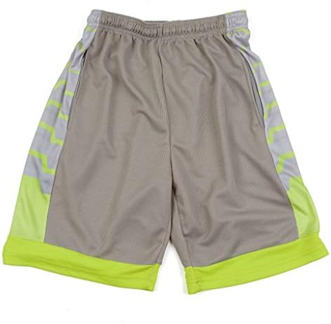 10 West Men's Athletic Dri Power Core Basketball shorts 99477A-Grey-M