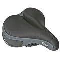 Sunlite Cloud-9 Bicycle Suspension Comfort Saddle, Comfort Gel Ladies', Tri-color Lycra