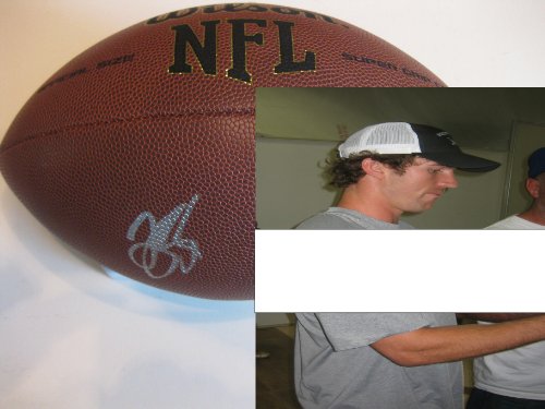 JORDAN SHIPLEY CINCINNATI BENGALS,TEXAS,SIGNED NFL FOOTBALL WITH PROOF + COA