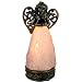 Pretty Pink Glass Violin Angel Table Lamp-1416
