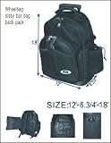 Motorcycle Sissy T Bar Bags Back Pack Luggage Wheelbag