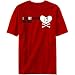 T-Shirt Red  I Love My Belgian Malinois - Bones  Dog