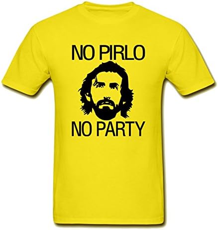 Men's No Pirlo No Party Andrea Juventus T-Shirt New