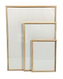 Large 60x80 cm magnetic whiteboard - pine bead frame