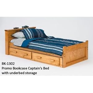 Heartland Promo Bookcase Twin Captains Bed