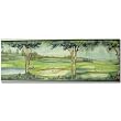 Golfing Scenic Golf Courses Prepasted Wall Border