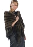 Sable Fur Stole - Russian Sable Fringed Fur Stole