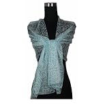 Stunning 100% Silk Rose Scarf Shawl Wrap, One size